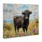Stupell Industries Belted Galloway in Meadow Canvas By Franklyn Gregory